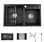 Kitchen Sink. Black. Double.