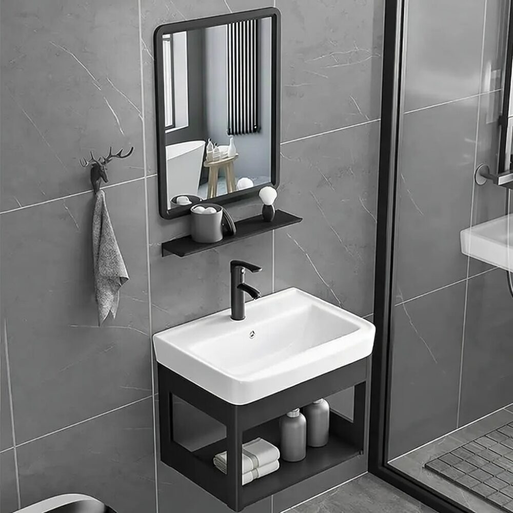 Cabinet Wash Hand Basin + Mirror