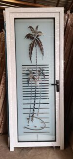 Bathroom and toilet Glass door with its accessories 1100