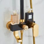 Black and Gold Three in One Shower